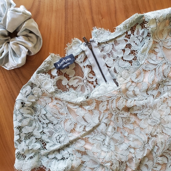 Bebe Cut-out Lace Mini Dress - Picture 3 of 10